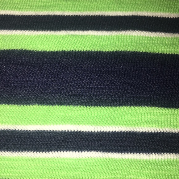 GAP Green, White, & Navy Striped 100% Cotton Dress - Picture 3 of 3